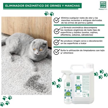 Eliminador Enzimático de Orines y Manchas de Mascotas