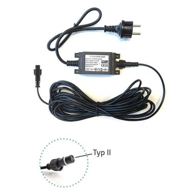 BG-Mosquitaire - Armadilha para Mosquitos -Fonte de alimentação externa de 12 V (cabo de 8 metros, tipo II)